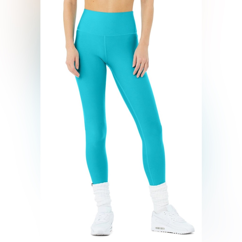 HIGH-WAIST AIRLIFT LEGGING - BRIGHT AQUA SMALL